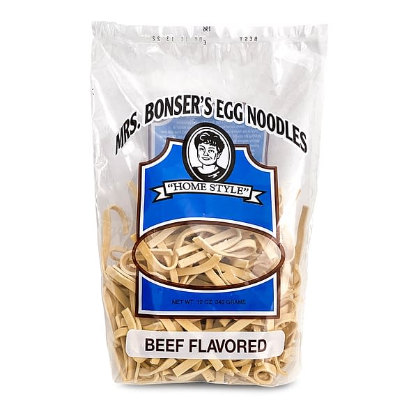 Beef Flavored Noodles Mrs. Bonser's Dry Egg Noodles