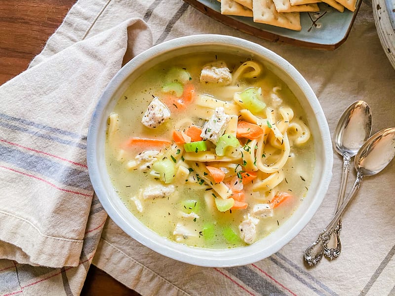 Chicken Noodle Soup - Mrs. Bonsers Egg Noodles